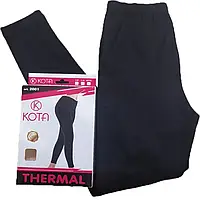 Жіночі термолегінси чорні 46-54р TM Kota