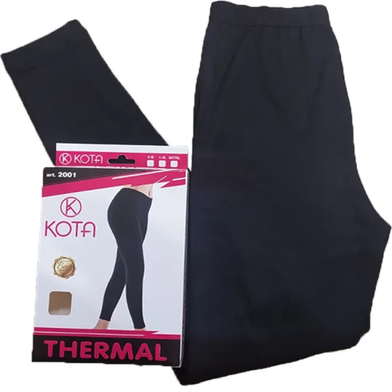 Жіночі термолегінси чорні 46-54р TM Kota, фото 1