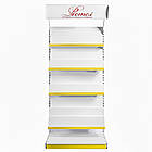 Книжковий стелаж 1900х950 мм, стелаж приставний, торговий стелаж металевий для книг, стелаж для кросвордів, стенд для преси, книг, фото 2