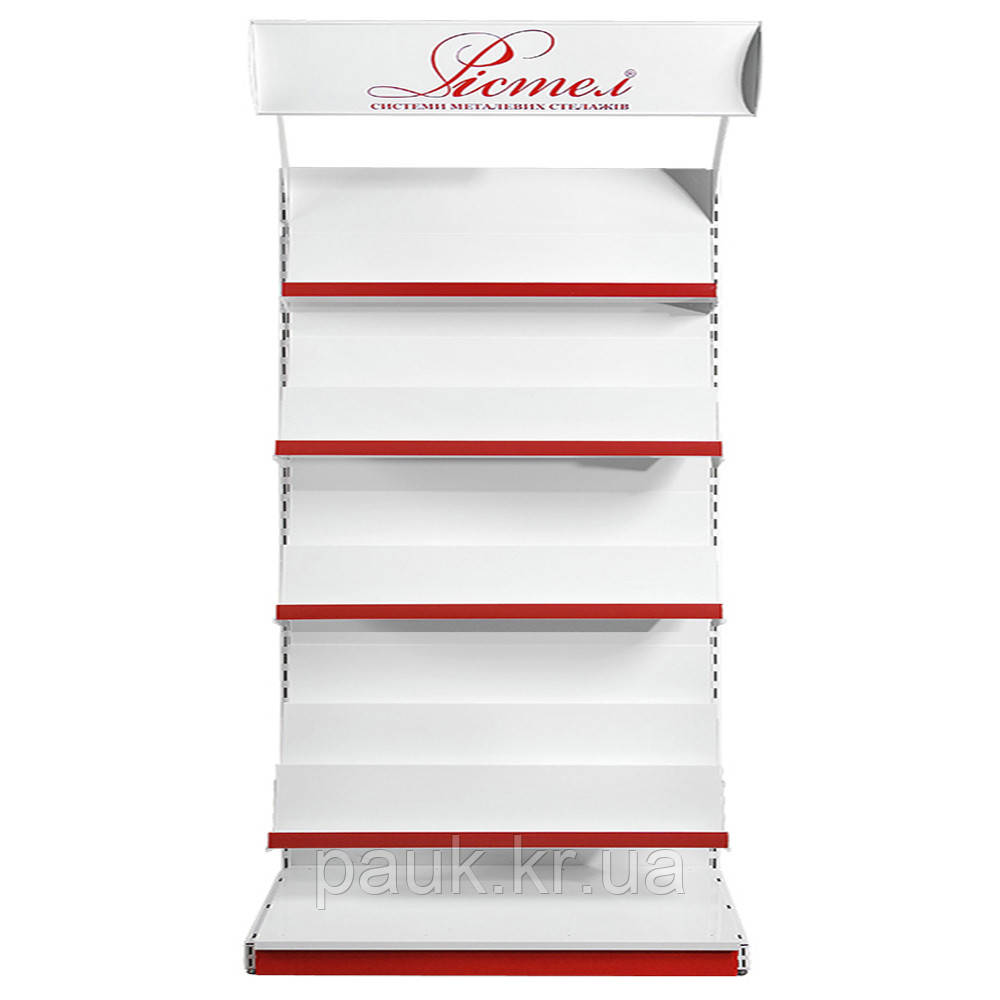 Книжковий стелаж 1900х1200 мм, стелаж приставний, торговий стелаж металевий для книг, стелаж для кросвордів, стенд для преси, книг, фото 1