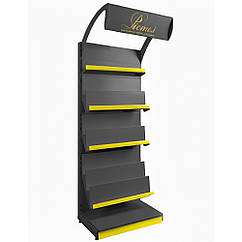 Стелаж книжковий 1900х600 мм приставний, стелаж для книг торговий, стелаж для торгівлі книгами, журналами, пресою, стелаж для