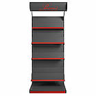 Стелаж книжковий 1900х950 мм приставний, стелаж для книг торговий, стелаж для торгівлі книгами, журналами, пресою, стелаж для, фото 2