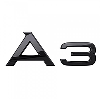 8Y4853741T94 Оригинальная эмблема Audi A3 – черный глянцевый