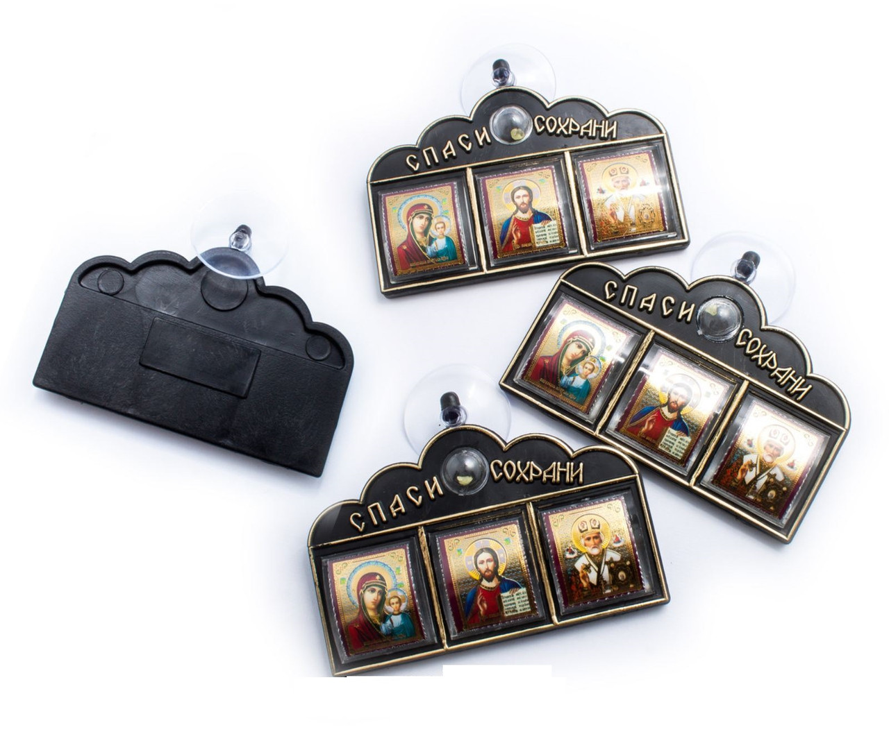 Автомобільна іконка оберіг на присосці з ладаном