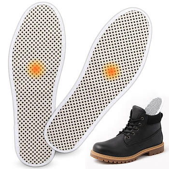 Турмалінові устілки з підігрівом, розмір 36 / Термоустілки для взуття / Грілка-устілка для ніг