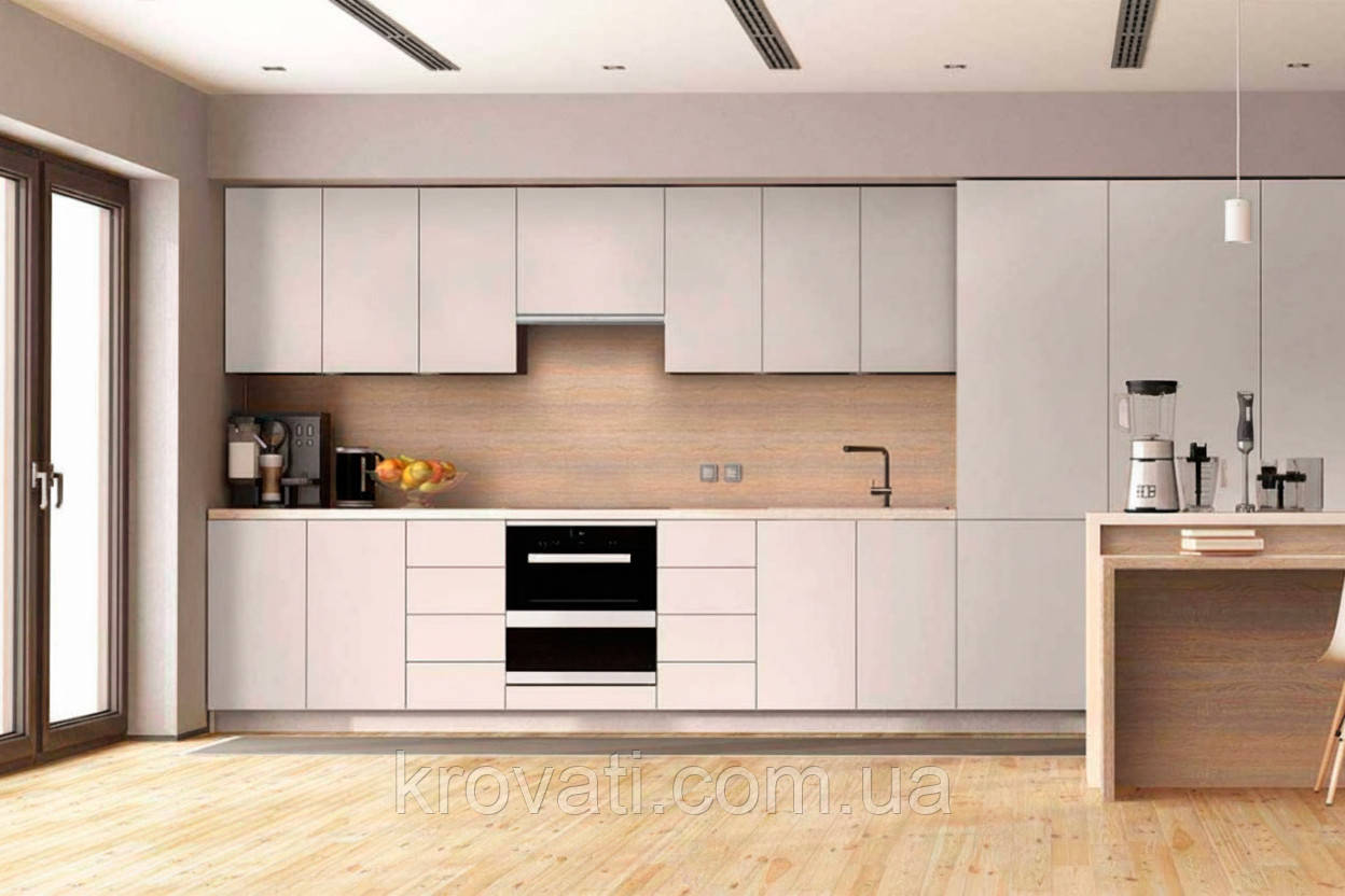 Кухонний гарнітур "Еко" 4,8 метра прямий Білий