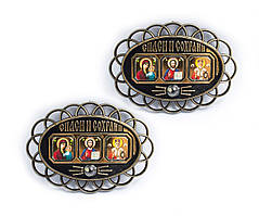 Іконка в машину Спаси і Сохрани з ладаном