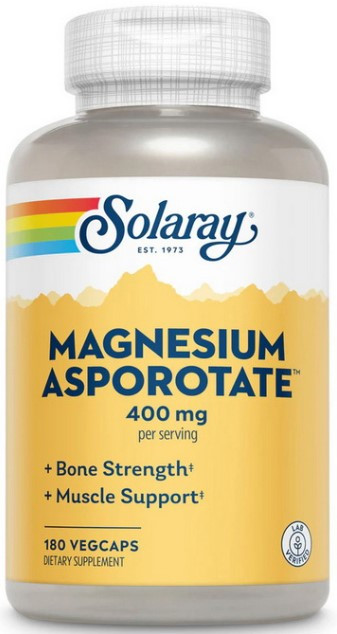 Магній аспартат Solaray Magnesium Asporotate 400 mg 180 капсул
