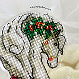 Набір для вишивання Suzir'ya Edinoroga “Різдвяний коник” 1122, фото 3