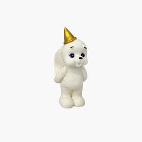 Фігурка шоколадна — Зайчик, що задуває свічку - Білий