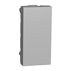 Заглушка 1 модуль Unica New алюміній NU986530