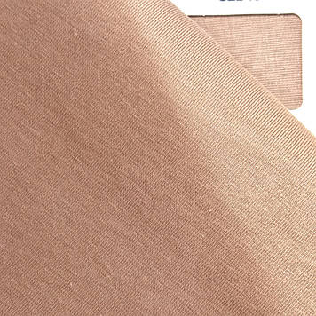 Кулір стрейч трикотажний преміум класу однотон беж темний