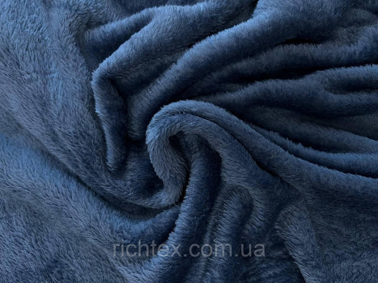 Махра полірована (Велсофт) Джинсовий, фото 1