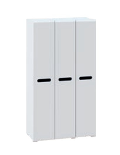 Шафа Б'янко 3д (120) без дзеркала МДФ білий глянець Світ Меблів, фото 1