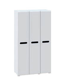 Шафа Б'янко 3д (120) без дзеркала МДФ білий глянець Світ Меблів