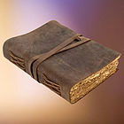 Шкіряний вінтажний блокнот Moonster (ручна робота + натуральна шкіра)