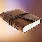 Шкіряний блокнот А5 (400 сторінок) для записів та ідей | Щоденник ручної роботи