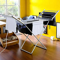 Сушилка для білизни з підігрівом велика 12 м загальна довжина по трубам та 18 каналів складна Rainberg