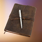 Класичний шкіряний блокнот А5 зі змінним блоком | Багаторазовий щоденник ручної роботи