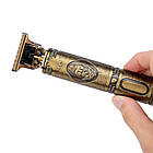 Акумуляторний тример для волосся + 3 насадки, з USB, YT08-10 / Машинка для стрижки / Тример чоловічий, фото 4