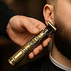 Акумуляторний тример для волосся + 3 насадки, з USB, YT08-10 / Машинка для стрижки / Тример чоловічий, фото 2