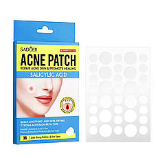 Точкові патчі для обличчя SADOER Acne Patch проти запалень та акне 36 шт