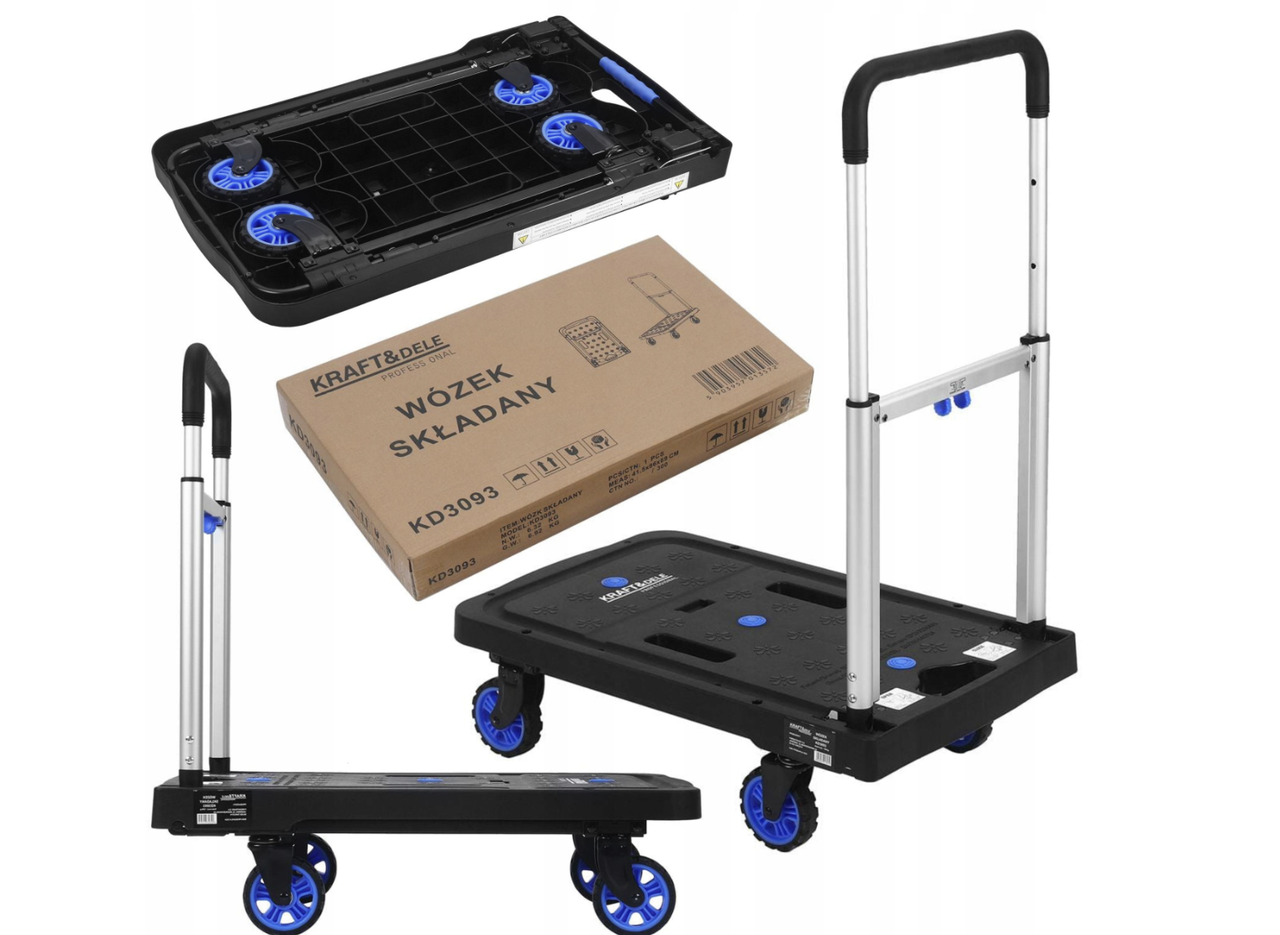 Складаний платформний візок для транспортування та зберігання 150 кг, фото 1