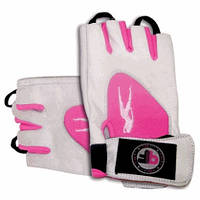 Biotech USA Lady 1 Gloves Leather White-Pink шкіряні рукавички