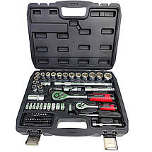 Набір інструментів 4в1 (набір 72 од + слюсарний набір + викрутки 18 од + магніт)Profline 60725-207, фото 2