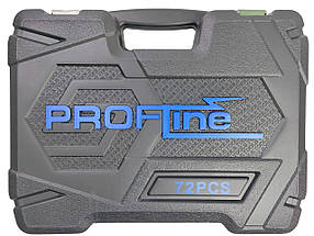 Набір інструментів 4в1 (набір 72 од + слюсарний набір + викрутки 18 од + магніт)Profline 60725-207, фото 4