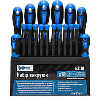 Набір інструментів 4в1 (набір 111 од + набір викруток 18 од + ключів 12 од + магніт) Profline 61085-208, фото 5