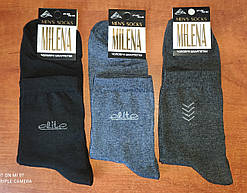 Чоловічі стрейчеві носки "MILENA". р. 27-29 (42-44). Асорті.