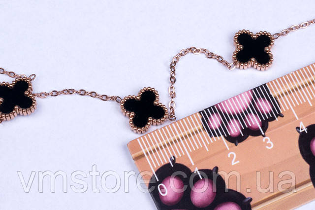 Кольеє Van Cleef онікс золото