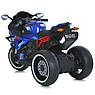 Дитячий електро мотоцикл триколісний на акумуляторі Bambi M 6143 для дітей 3-8 років Синій, фото 10