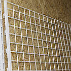 Сітчастий торговий стелаж 1900х600 мм, приставний стелаж Рістел, торговий стелаж під гачки, стелаж з сітчастими панелями для, фото 3