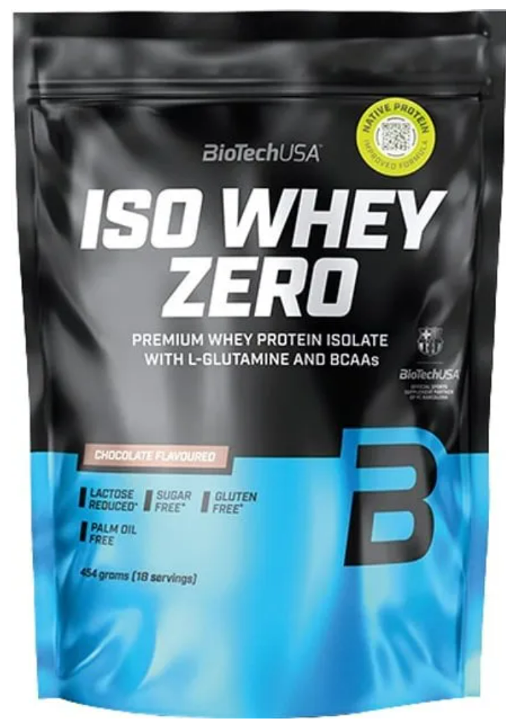 Протеїн сироватковий ізолят BioTech Iso Whey Zero 454 г шоколад