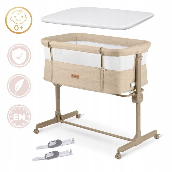 Ліжечко приставне Nukido NK-243 бежеве