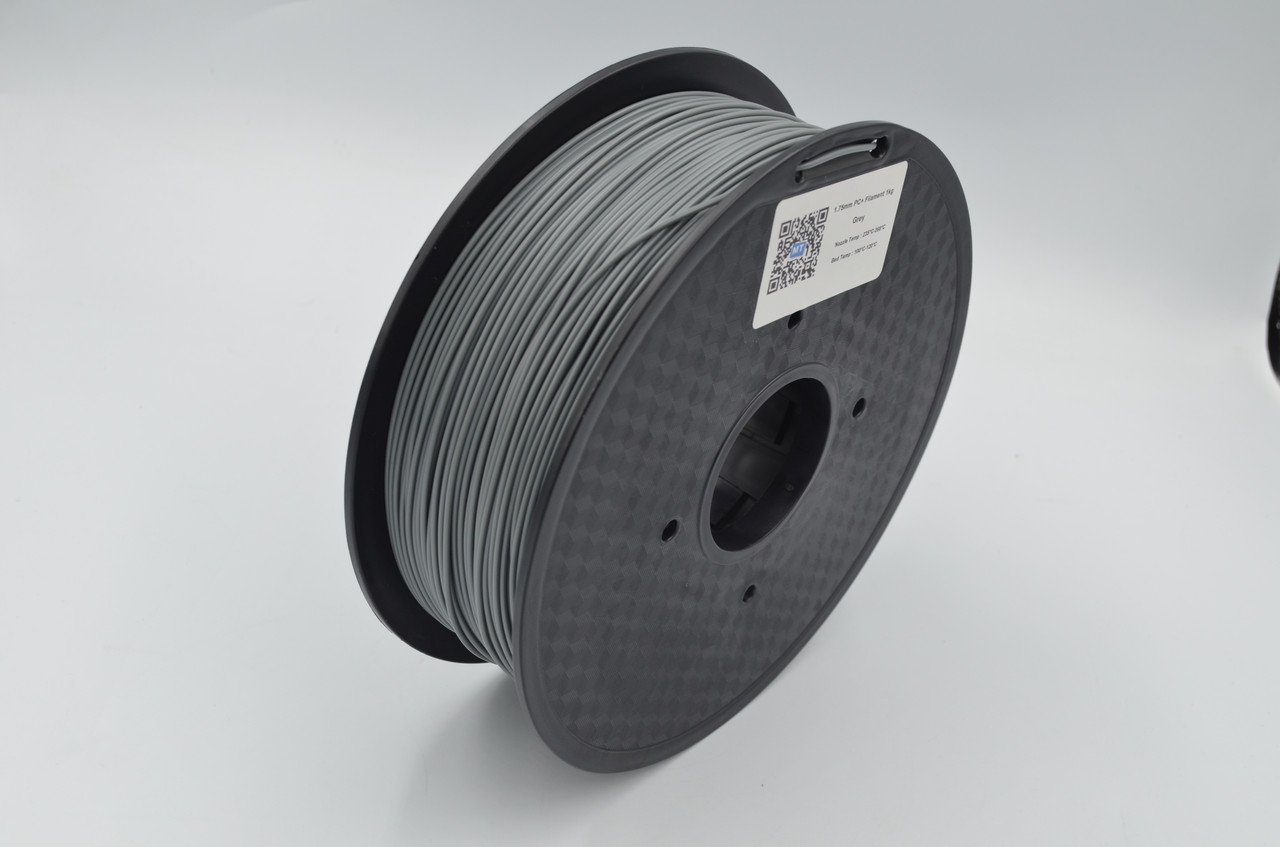 Опт та роздріб. Філамент для 3D-принтера MT PC+, 1.75 мм, сірий, 1 кг (3DMT-PC+1.75-01-GR), фото 1