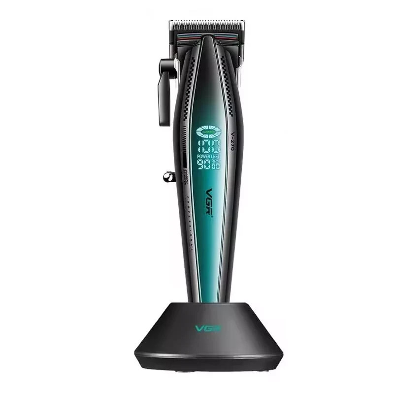 Машинка для стрижки VGR Professional V-270 9000rpm Black&Green, фото 1