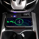Бездротова зарядка 15W в центральну консоль для Honda CR-V 5 покоління 2017-2021, фото 9