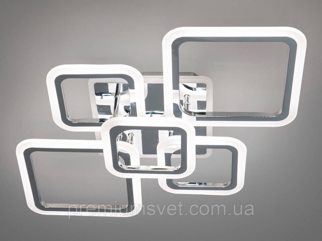 Люстра стельова світлодіодна A8160/2+3 HR LED 3color dimmer, фото 1