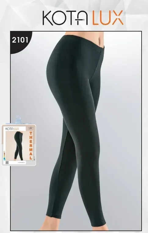 Жіночі термолегінси LUX чорні 44-54р TM Kota, фото 1