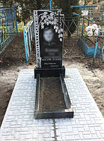 Памятник с березкой и крестом 1