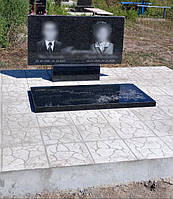 Памятник на двоих с надгробной плитой 1