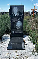 Памятник на могилу с двумя фото 1