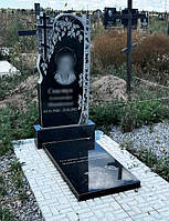 Памятник с березкой и крестом 1