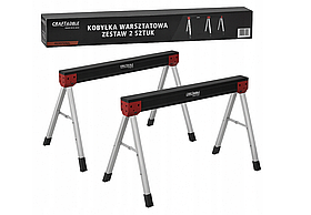 Будівельні козли-опори Kraft&Dele KD11875, складні підставки для майстерні, 2 шт., навантаження до 500 кг