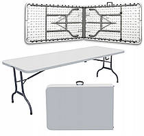 Стіл складаний переносний 180х74x74 White (O9)