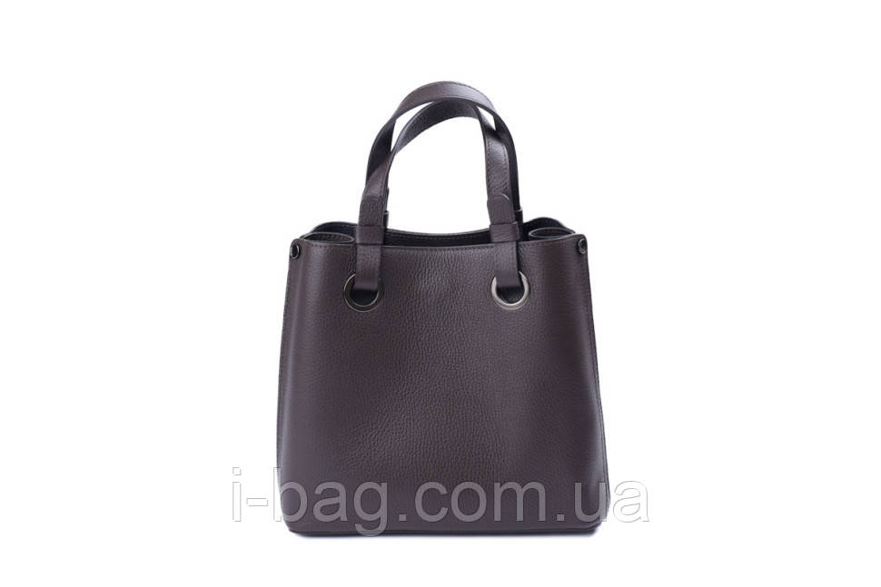 Сумка квадрат 2 ручки коричнева 5643-06-32, фото 1