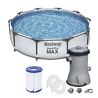 Каркасний басейн Bestway 56406, розмір 305 x 76 см з фільтрувальним насосом 58383